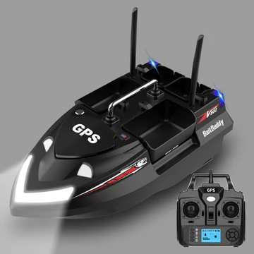 Flytec V802 PRO GPS etetőhajó Black 12000 mAh ajándék szivargyújtós töltővel