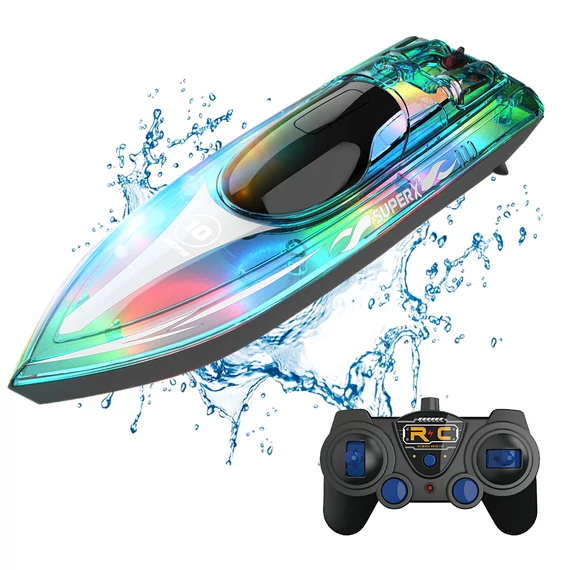 Flytec V555, RC hajó, LED.