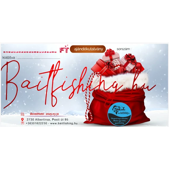 Horgász Ajándékutalvány választható összeg
